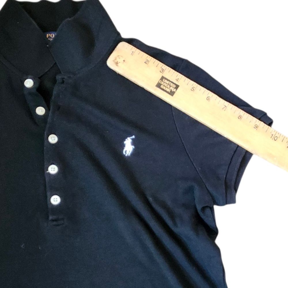 Polo by Ralph Lauren Black Buttoned Polo Dress. Sz. L - Picture 7 of 7